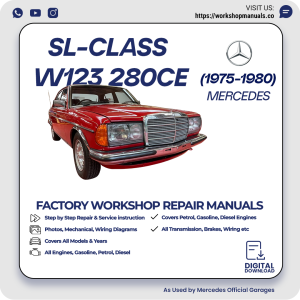 Mercedes W123 280CE Workshop Repair Manual 1975-1980 PDF Download