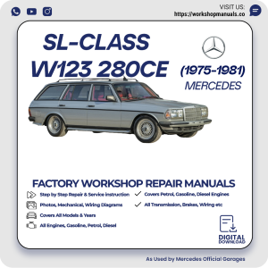 Mercedes W123 280CE Workshop Repair Manual 1975-1981 PDF Download