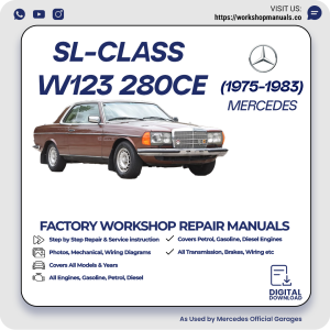 Mercedes W123 280CE Workshop Repair Manual 1975-1983 PDF Download