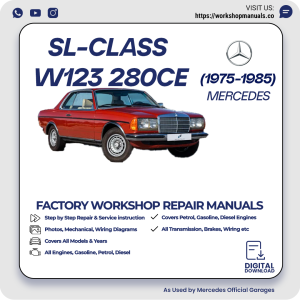 Mercedes W123 280CE Workshop Repair Manual 1975-1985 PDF Download