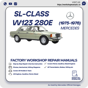 Mercedes W123 280E Workshop Repair Manual 1975-1976 PDF Download