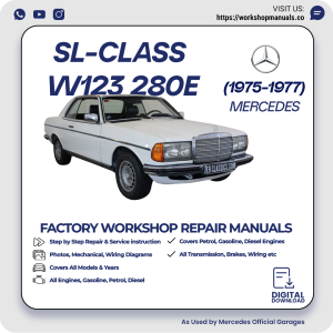 Mercedes W123 280E Workshop Repair Manual 1975-1977 PDF Download