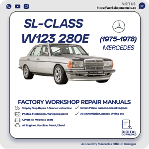 Mercedes W123 280E Workshop Repair Manual 1975-1978 PDF Download