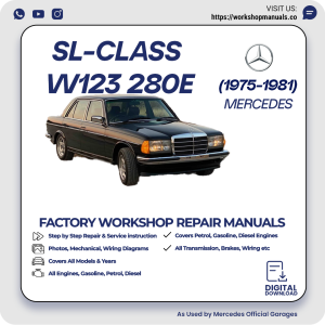 Mercedes W123 280E Workshop Repair Manual 1975-1981 PDF Download
