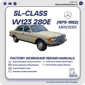 Mercedes W123 280E Workshop Repair Manual 1975-1982 PDF Download