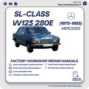 Mercedes W123 280E Workshop Repair Manual 1975-1983 PDF Download