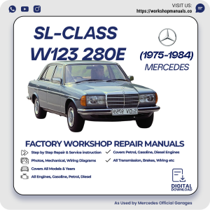 Mercedes W123 280E Workshop Repair Manual 1975-1984 PDF Download