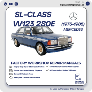 Mercedes W123 280E Workshop Repair Manual 1975-1985 PDF Download