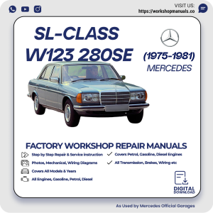 Mercedes W123 280SE Workshop Repair Manual 1975-1981 PDF Download