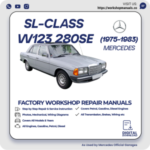 Mercedes W123 280SE Workshop Repair Manual 1975-1983 PDF Download