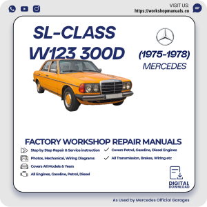 Mercedes W123 300D Workshop Repair Manual 1975-1978 PDF Download