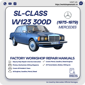 Mercedes W123 300D Workshop Repair Manual 1975-1979 PDF Download