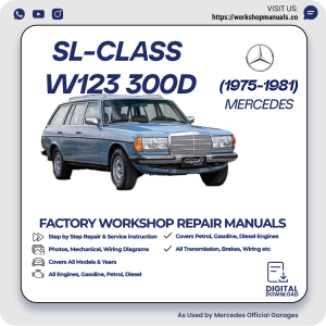 Mercedes W123 300D Workshop Repair Manual 1975-1981 PDF Download