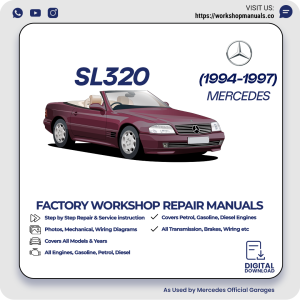 Mercedes SL320 Workshop Repair Manual 1994-1997 PDF Download
