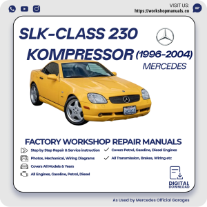 Mercedes SLK-Class 230 Kompressor Workshop Repair Manual 1996-2004 PDF Download