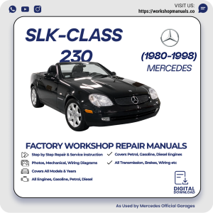 Mercedes SLK-Class 230 Workshop Repair Manual 1980-1998 PDF Download