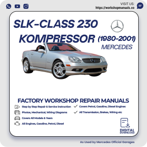 Mercedes SLK-Class 230 Kompressor Workshop Repair Manual 1980-2001 PDF Download