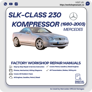 Mercedes SLK-Class 230 Kompressor Workshop Repair Manual 1980-2003 PDF Download