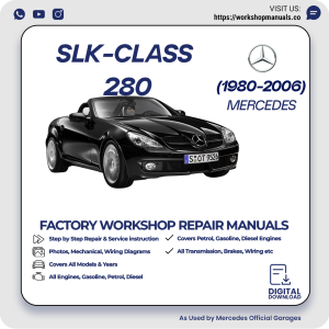 Mercedes SLK-Class 280 Workshop Repair Manual 1980-2006 PDF Download