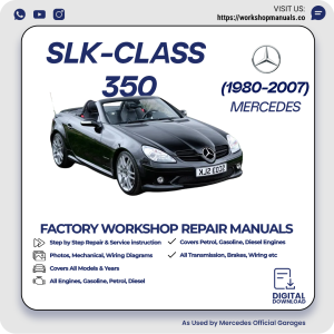 Mercedes SLK-Class 350 Workshop Repair Manual 1980-2007 PDF Download