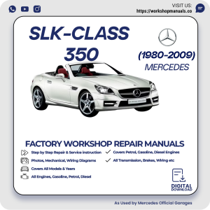 Mercedes SLK-Class 350 Workshop Repair Manual 1980-2009 PDF Download