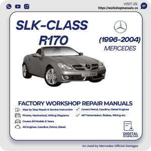 Mercedes SLK-Class R170 Workshop Repair Manual 1996-2004 PDF Download