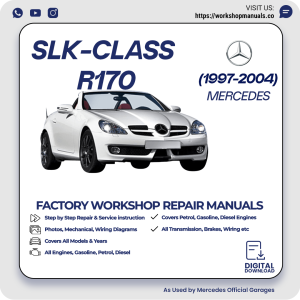Mercedes SLK-Class R170 Workshop Repair Manual 1997-2004 PDF Download