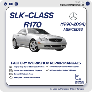 Mercedes SLK-Class R170 Workshop Repair Manual 1998-2004 PDF Download