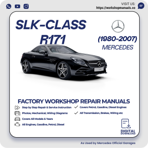 Mercedes SLK-Class R171 Workshop Repair Manual 1980-2007 PDF Download
