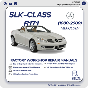 Mercedes SLK-Class R171 Workshop Repair Manual 1980-2009 PDF Download