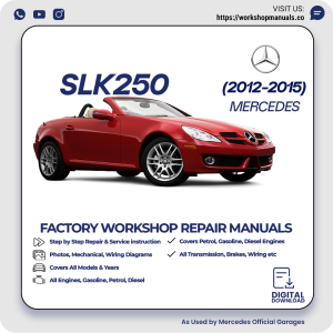 Mercedes SLK250 Workshop Repair Manual 2012-2015 PDF Download