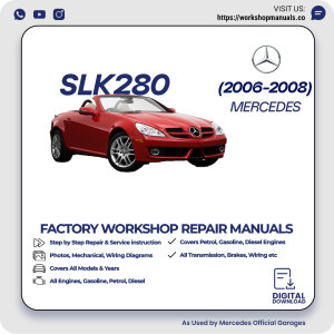 Mercedes SLK280 Workshop Repair Manual 2006-2008 PDF Download