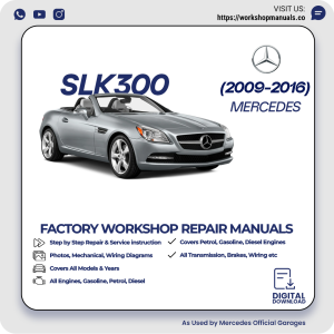Mercedes SLK300 Workshop Repair Manual 2009-2016 PDF Download