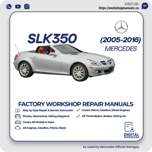Mercedes SLK350 Workshop Repair Manual 2005-2016 PDF Download