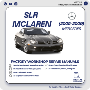 Mercedes SLR McLaren Workshop Repair Manual 2005-2009 PDF Download