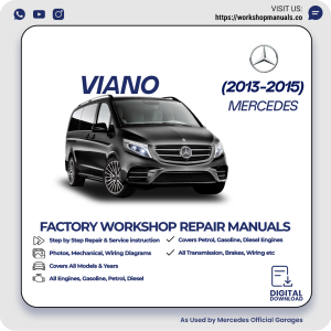 Mercedes Viano Workshop Repair Manual 2013-2015 PDF Download