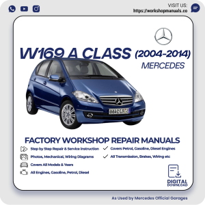 Mercedes A-Class W169 Workshop Repair Manual 2004-2014 PDF Download