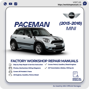 Mini Paceman Workshop Repair Manual 2013-2016 PDF Download