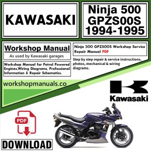 Kawasaki Ninja 500 GPZ500S Workshop Manual 1994-1995 PDF Download