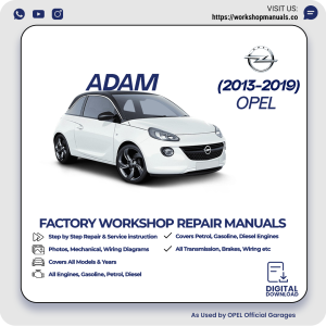 Opel Adam Workshop Manual 2013-2019 PDF Download