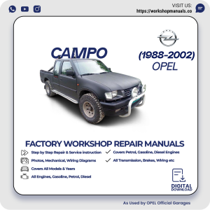 Opel Campo Workshop Manual 1988-2002 PDF Download