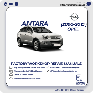 Opel Antara Workshop Manual 2006-2015 PDF Download