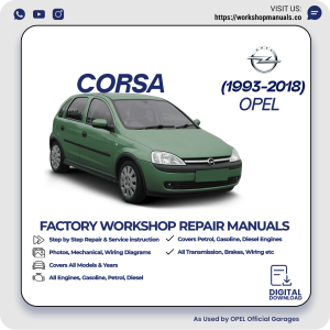 Opel Corsa Workshop Repair Manual 1993-2018 PDF Download
