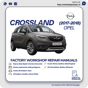 Opel Crossland Workshop Repair Manual 2017-2018 PDF Download