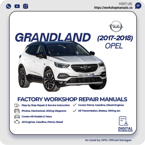 Opel Grandland Workshop Repair Manual 2017-2018 PDF Download