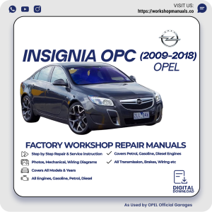Opel Insignia OPC Workshop Repair Manual 2009-2018 PDF Download