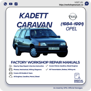 Opel Kadett Caravan Workshop Repair Manual 1984-1991 PDF Download