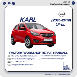 Opel Karl Workshop Repair Manual 2015-2019 PDF Download