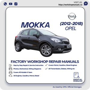 Opel Mokka Workshop Repair Manual 2012-2018 PDF Download