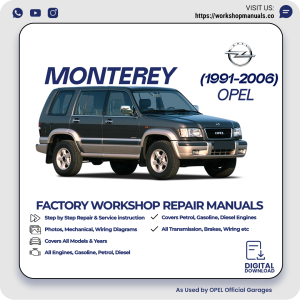 Opel Monterey Workshop Manual PDF Download